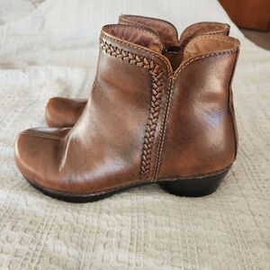 Y2K Dansco Leather Ankle Boots 36 US 5.5